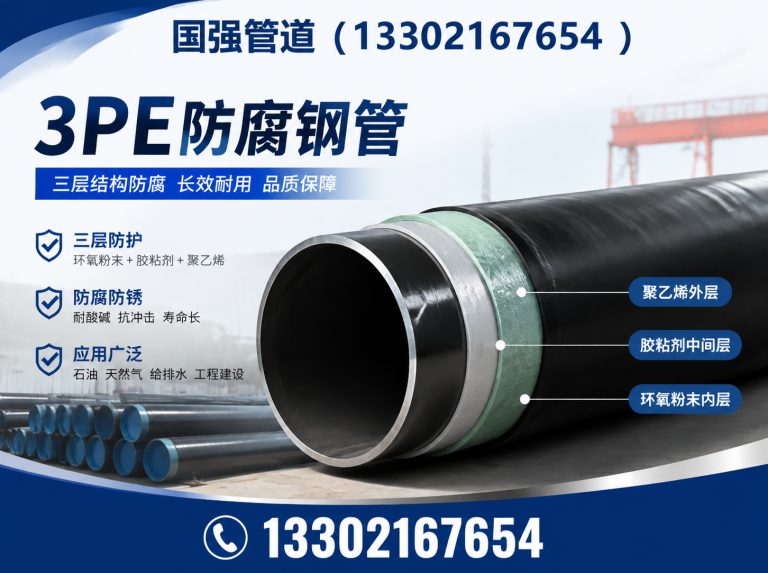 宝坻区3PE防腐钢管展示图